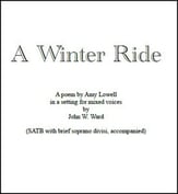 A Winter Ride SATB choral sheet music cover